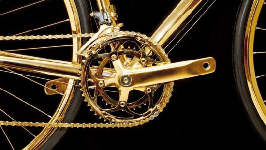 英国打造黄金土豪自行车标价25万英镑_新浪清