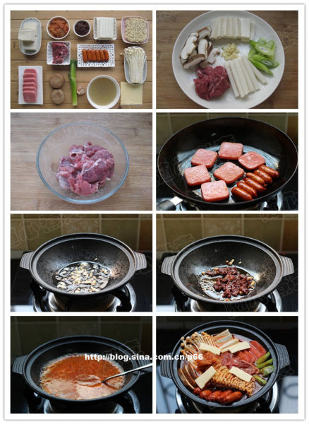 韩国盆菜盛宴 厨娘示范韩式部队火锅|火锅|韩