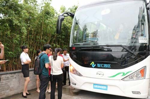 深圳智汇园区50辆纯电动巴士月底上线